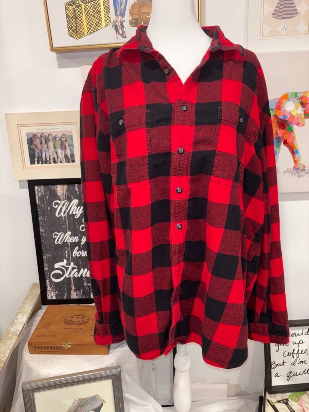 Sonoma Red and Black #Plaid Button-Up Shirt #firecamp